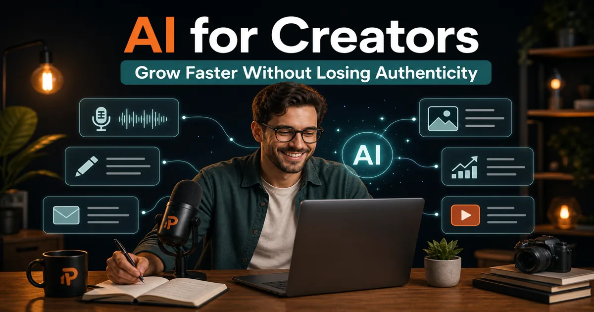 AI for Creators topic hub artwork